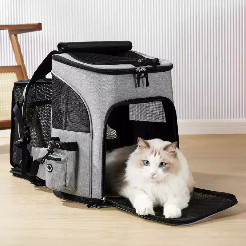 Pet Carrier Backpack – Breathable & Secure Travel Bag for Cats & Small Dogs (Up to 9 kg)