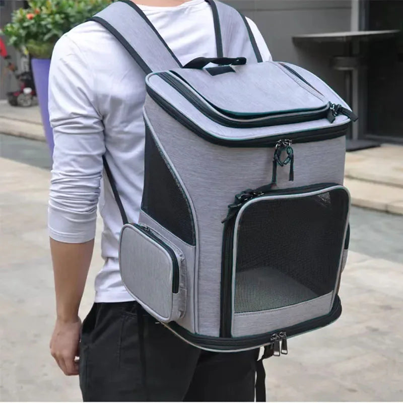 Pet Carrier Backpack – Breathable & Secure Travel Bag for Cats & Small Dogs (Up to 9 kg)