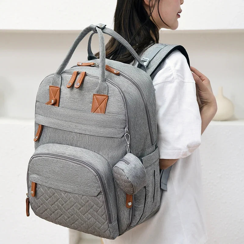 Nappy Backpack – Spacious, Includes Change Mat & USB Port, Fits 15.6” Laptop