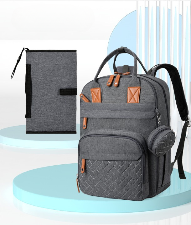 Nappy Backpack – Spacious, Includes Change Mat & USB Port, Fits 15.6” Laptop