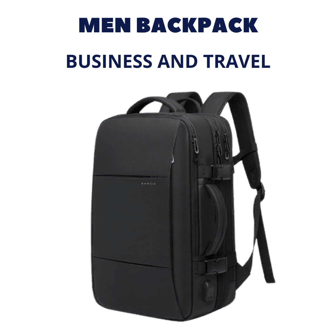 Expandable Business & Travel Backpack – Waterproof, Laptop, Modern Lifestyle