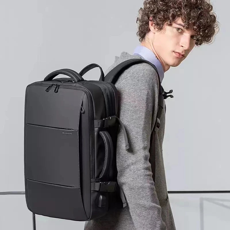 Expandable Business & Travel Backpack – Waterproof, Laptop, Modern Lifestyle