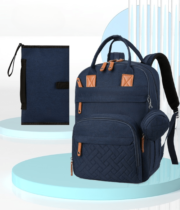 🍼 Nappy Backpack – Waterproof Baby Travel Bag with USB Port &amp; Changing Mat - Walk&Cover ™