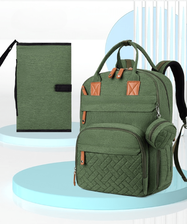 🍼 Nappy Backpack – Waterproof Baby Travel Bag with USB Port &amp; Changing Mat - Walk&Cover ™
