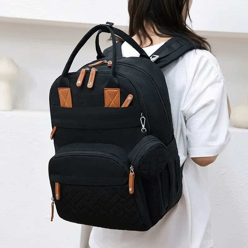 🍼 Nappy Backpack – Waterproof Baby Travel Bag with USB Port &amp; Changing Mat - Walk&Cover ™