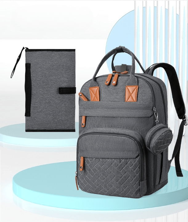 🍼 Nappy Backpack – Waterproof Baby Travel Bag with USB Port &amp; Changing Mat - Walk&Cover ™
